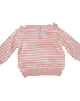 Frill Knit Sweater Pink