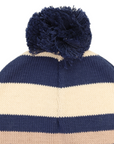 Striped Beanie Navy
