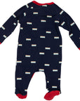 Tram Double Zip Romper Navy