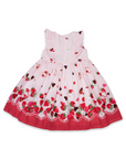Strawberry Hearts Frill Dress White