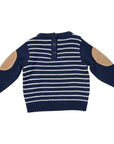 Stripe Knit Sweater Navy/White