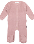 Plush Knit Romper Dusty Pink