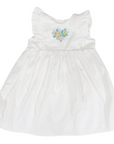 Cotton Lawn Frill Dress White