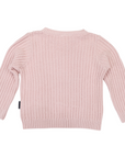 Textured Knit Sweater Pink