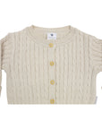 Cable Knit Cardigan Beige