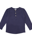 Essential Henley Tee Navy