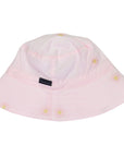 Flower Embroidered Sun Hat Light Pink