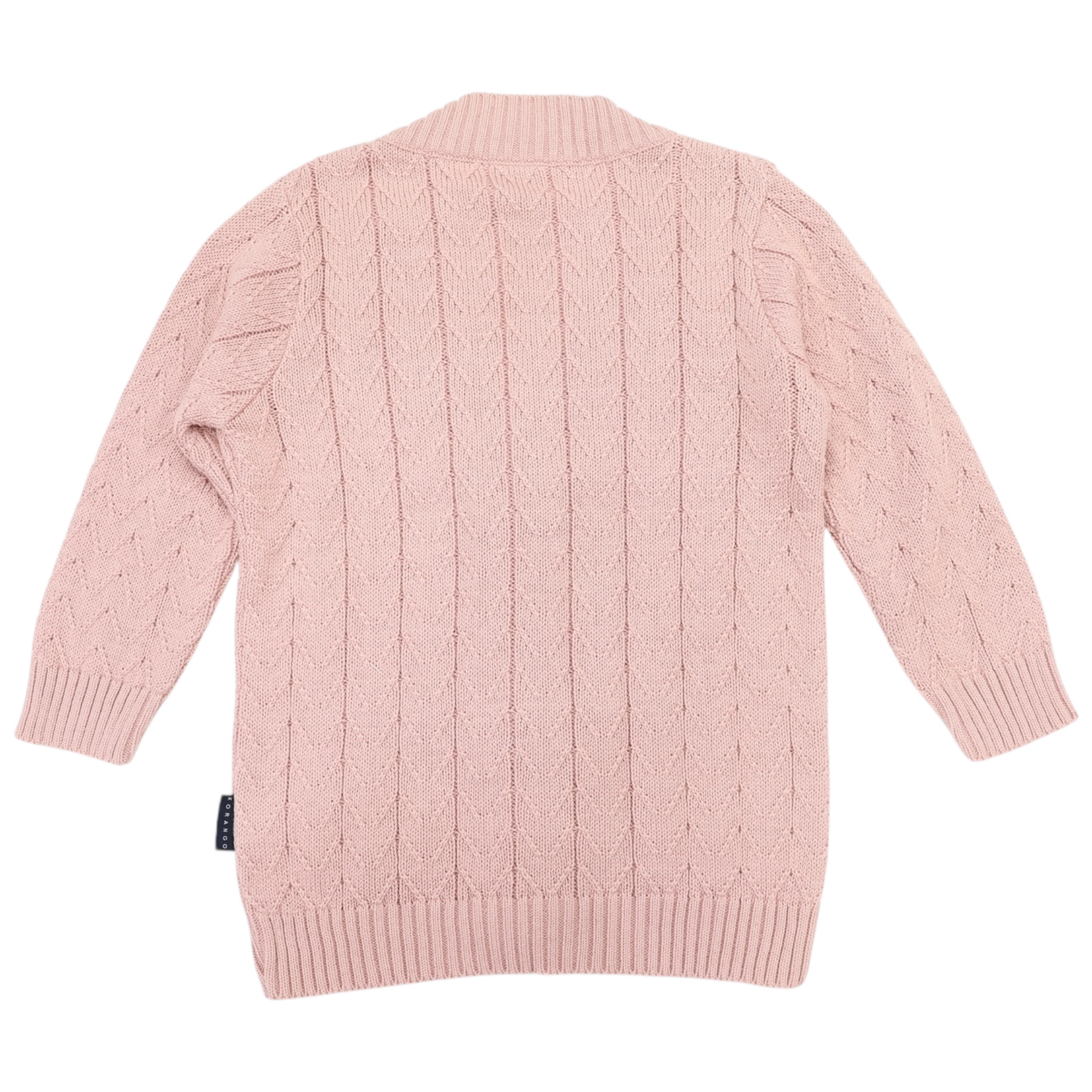 Knit Cardigan Long Dusty Pink