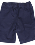 Stretch Twill Short with Drawstring Navy