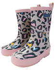 Leopard Print Gumboot Nimbus Cloud