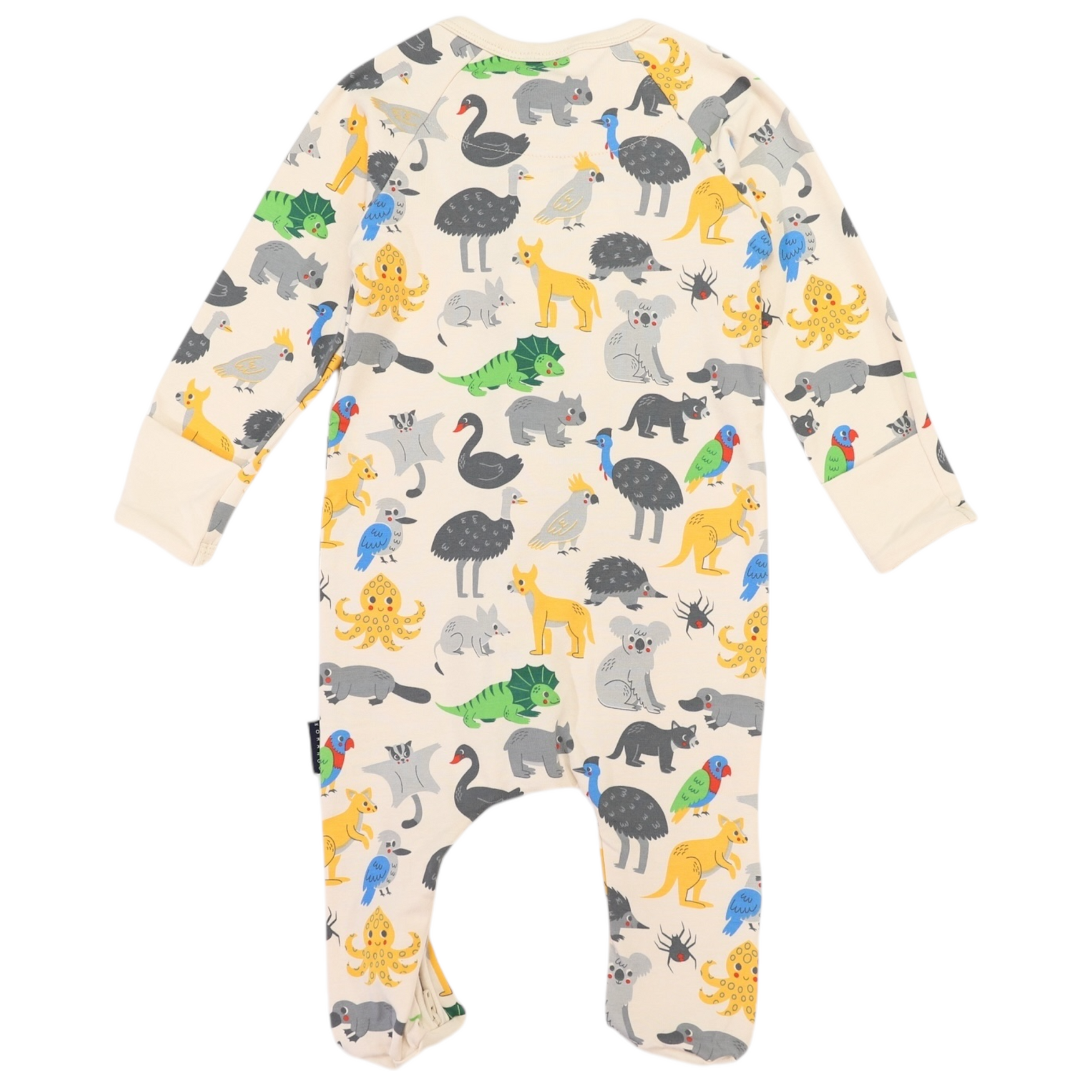 Australian Animal Zip Onesie Beige