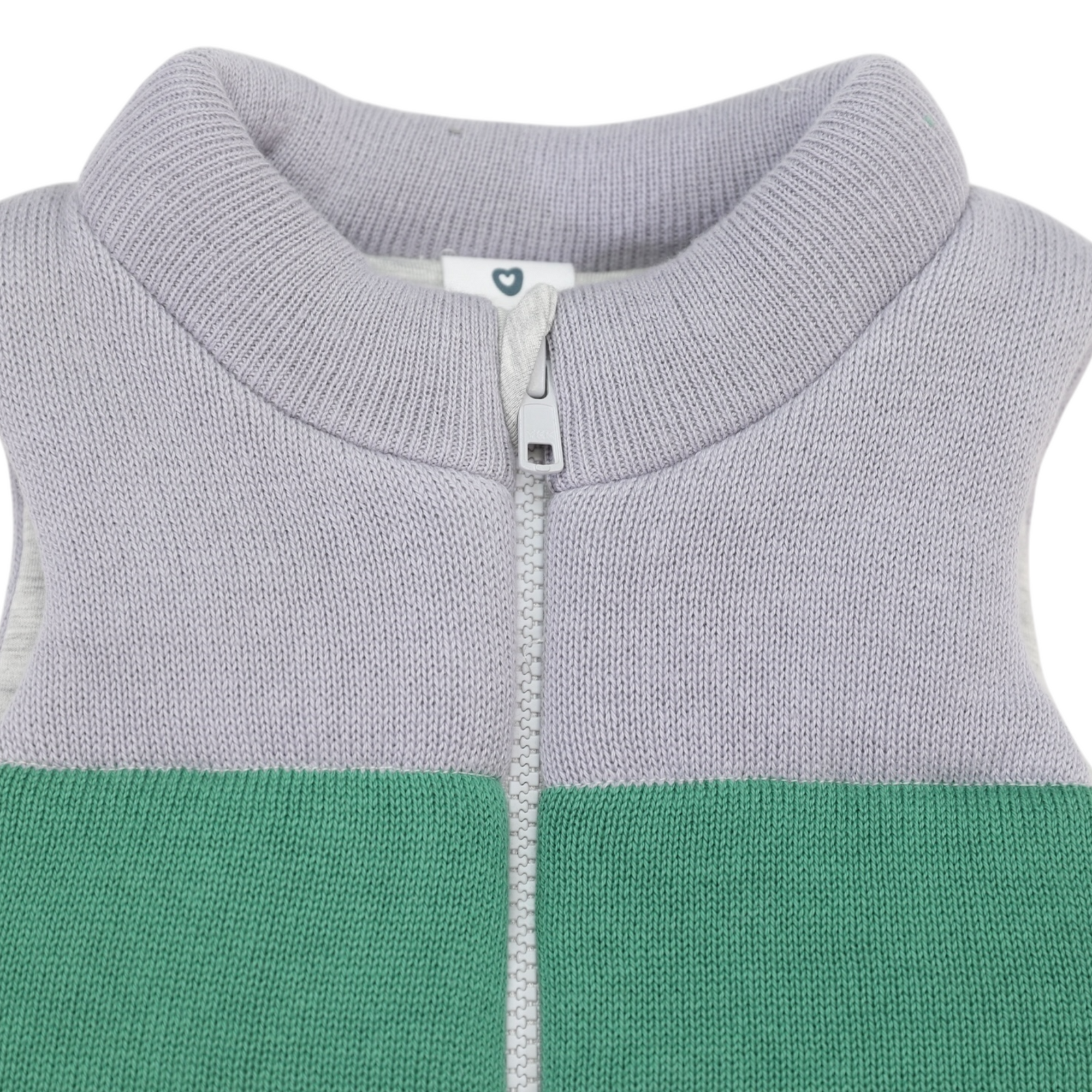 Padded Knit Vest Green