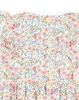 Floral Smocked Sunsuit Red Floral