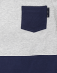 Colour Block Tee Navy