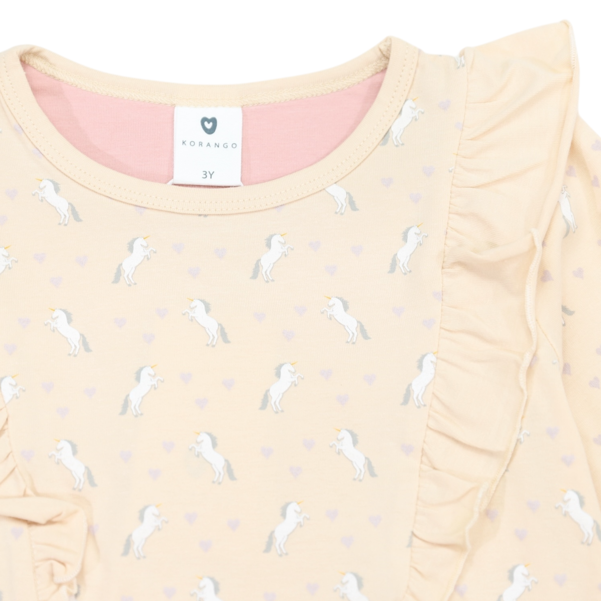 Frill Unicorn Top Ivory