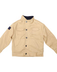 Stretch Twill Jacket with Sherpa Lining Sheepskin