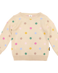 Polkadot Sweater Beige