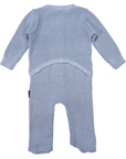 Plush Knit Romper Blue