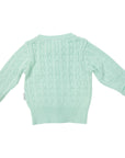 Fine Cable Cardigan Mint