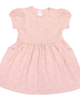 Unicorn Cotton Frill Dress Dusty Pink