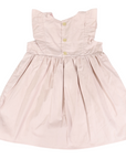 Cotton Lawn Frill Dress Dusty Pink