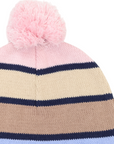 Striped Beanie Blue