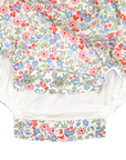 Floral Smocked Sunsuit Red Floral