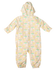 Sunshine & Rainbows Polar Fleece Lined Zip Rain Suit Tapioca