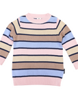 Long Striped Sweater Blue