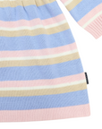 A-line Knit Dress Blue