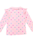 Collared Frill Top Pink