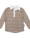 Striped Rugby Top Chestnut