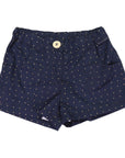 Gold Spot Cotton Poplin Short Navy