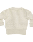 Cable Knit Cardigan Beige