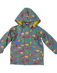 Fleece Lined Jurassic Raincoat Charcoal