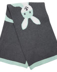 Knit Blanket with Kangaroo Design