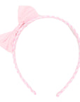 Gingham Headband Pink