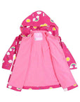 Fleece Lined Rainbow Raincoat Pink