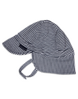 Cotton Legionnaires Sun Hat Navy Stripe