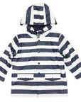 Striped Raincoat Navy Stripe