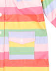 Striped Raincoat Rainbow Stripe