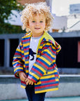 Striped Raincoat Mustard Stripe