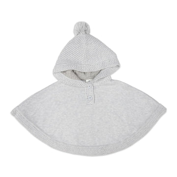 Knitted Poncho Grey