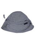 Cotton Legionnaires Sun Hat Navy Stripe