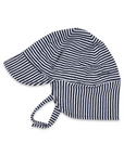 Cotton Legionnaires Sun Hat Navy Stripe