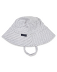 Cotton Sun Hat Grey Marle Stripe