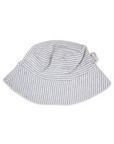 Cotton Sun Hat Grey Marle Stripe