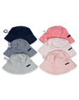 Cotton Sun Hat Dusty Pink Stripe