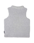 Lined Knit Vest Grey Marle