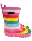 Rainbow Striped Gumboot Rainbow